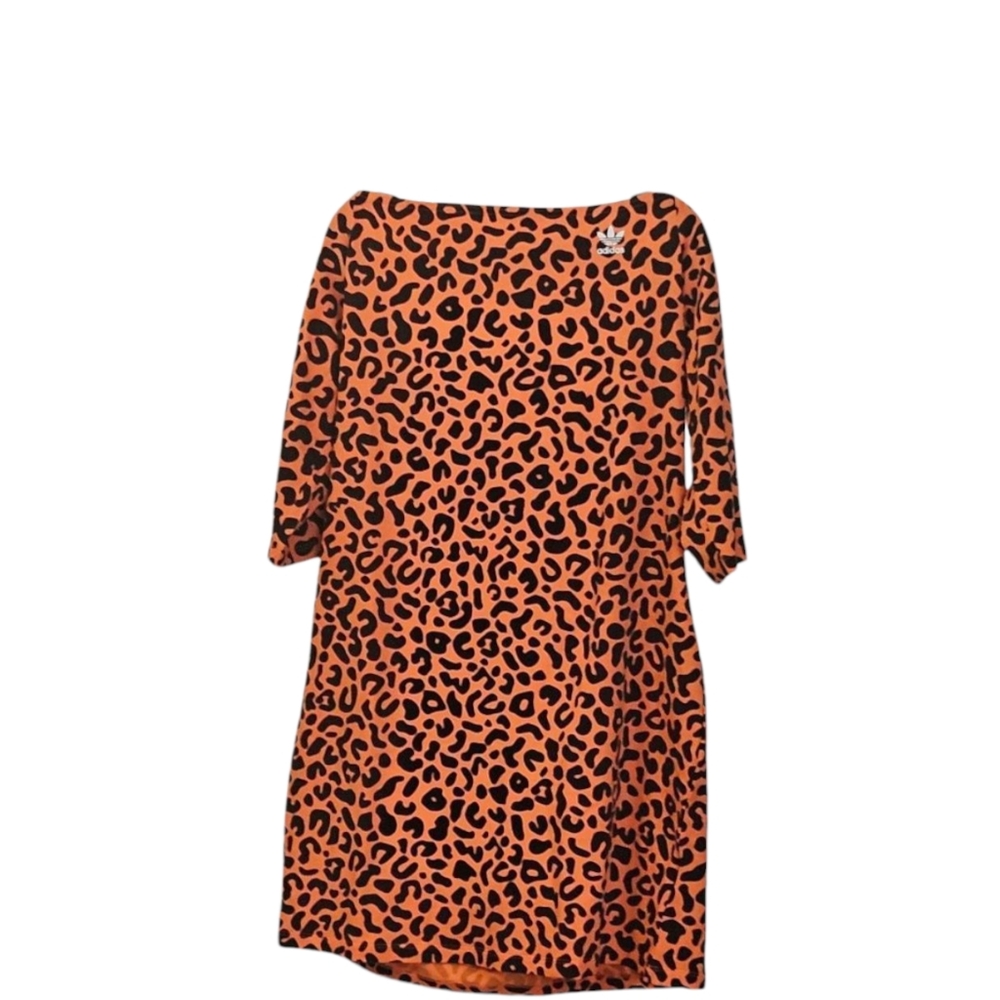 Adidas Orange Leopard Print Dress - Picture 6 of 6